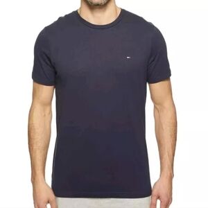 Tommy Hilfiger Men Tshirts Core Flag Crew-neck Dark Navy Mens Small New W Tags